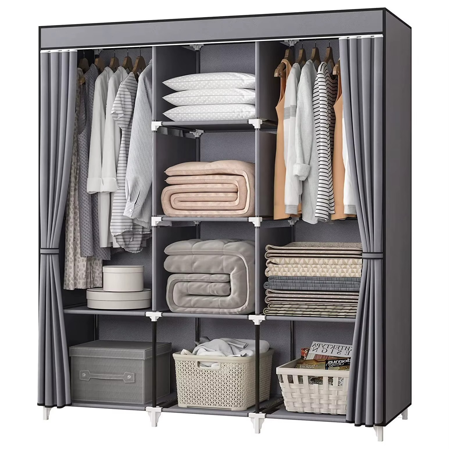 Armoire en tissu multifonction 🧥👟