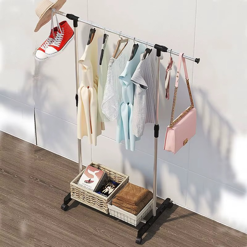 👚 Porte-vêtements multifonction – Double barre